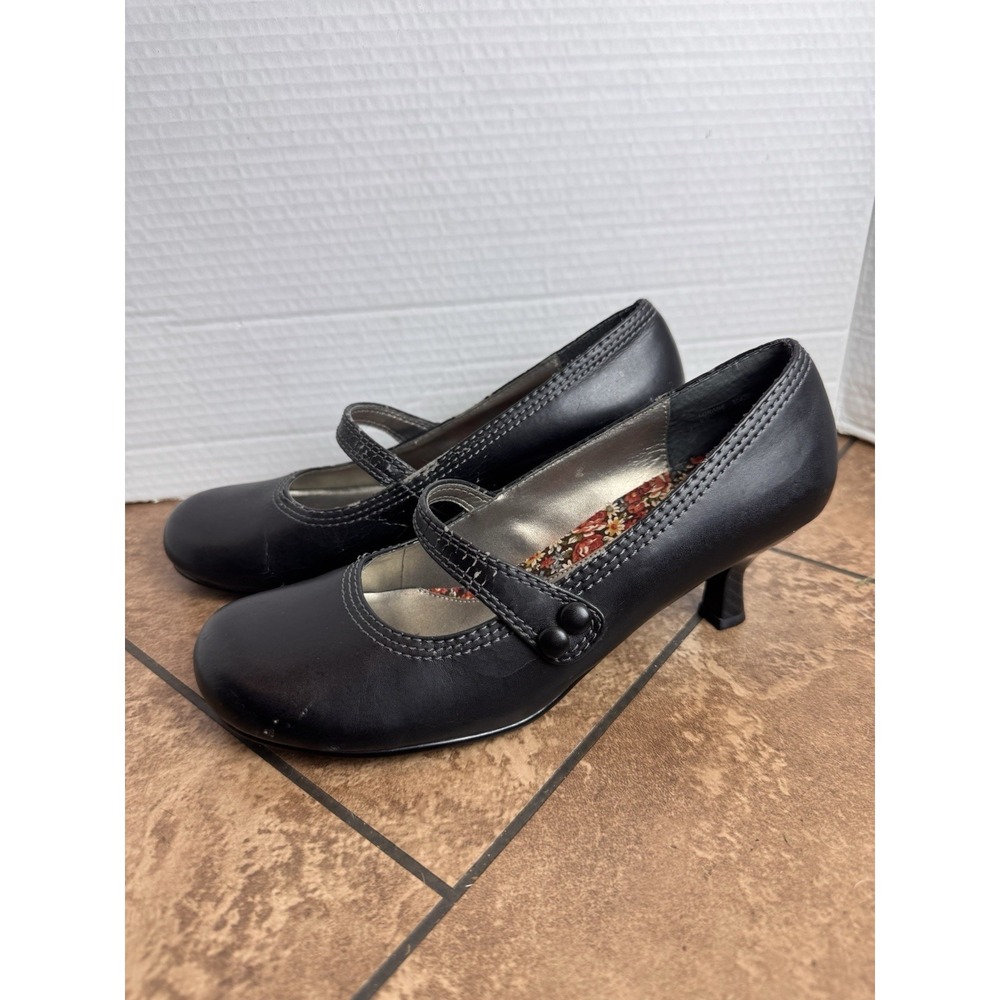 Vintage Mudd Black Kitten High Heel 2" Mary Jane Size 8m - Picture 8 of 13